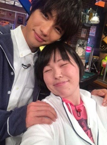 福士蒼汰、尼神インター・誠子/福士蒼汰オフィシャルブログ(Ameba)より