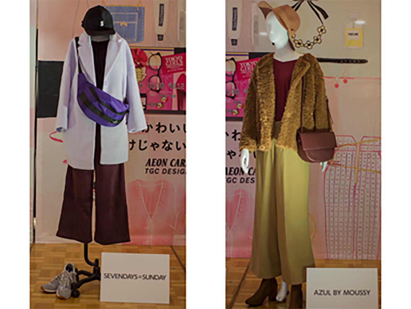 仲のいい友達とTGCに行くときのコーデ(左・山本、広海チーム/右・寺本、深海チーム)