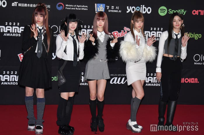 NewJeans/ヘイン、ハニ、ダニエル、ヘリン、ミンジ※「2022 MAMA AWARDS」時 (C)モデルプレス