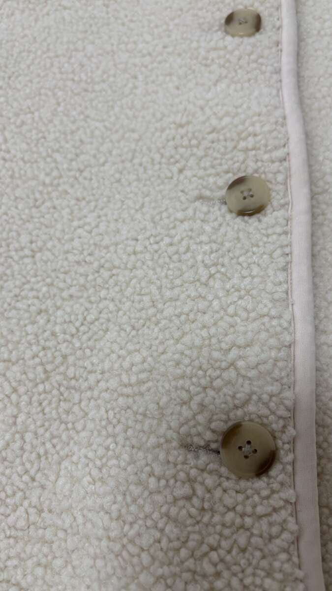 ユニクロボアフリースリラックスカーディガン　生地感