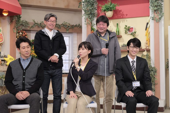 クランクアップ囲み会見の様子(写真提供:北海道テレビ)