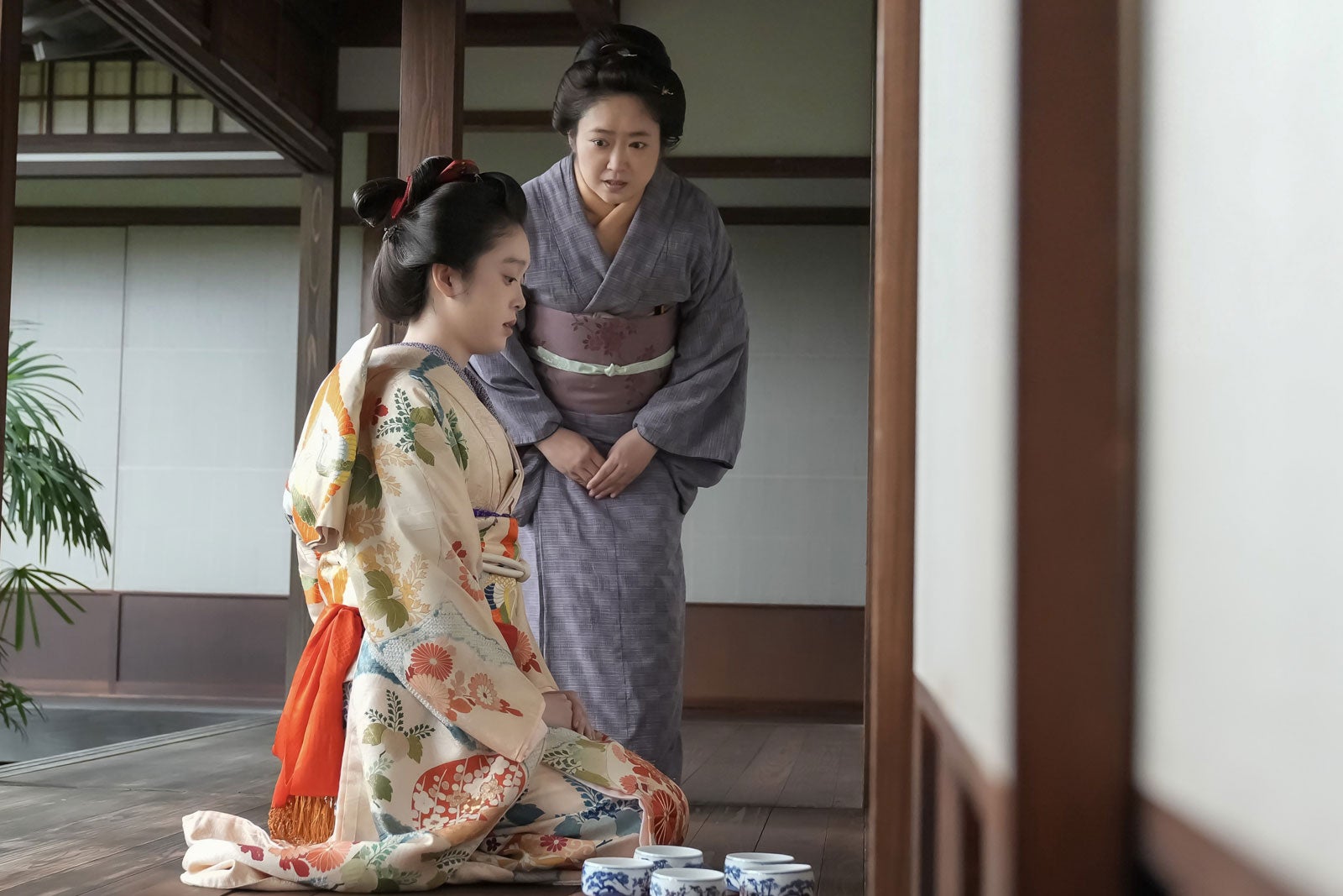 高石あかり、池脇千鶴「ばけばけ」第9話（C）NHK