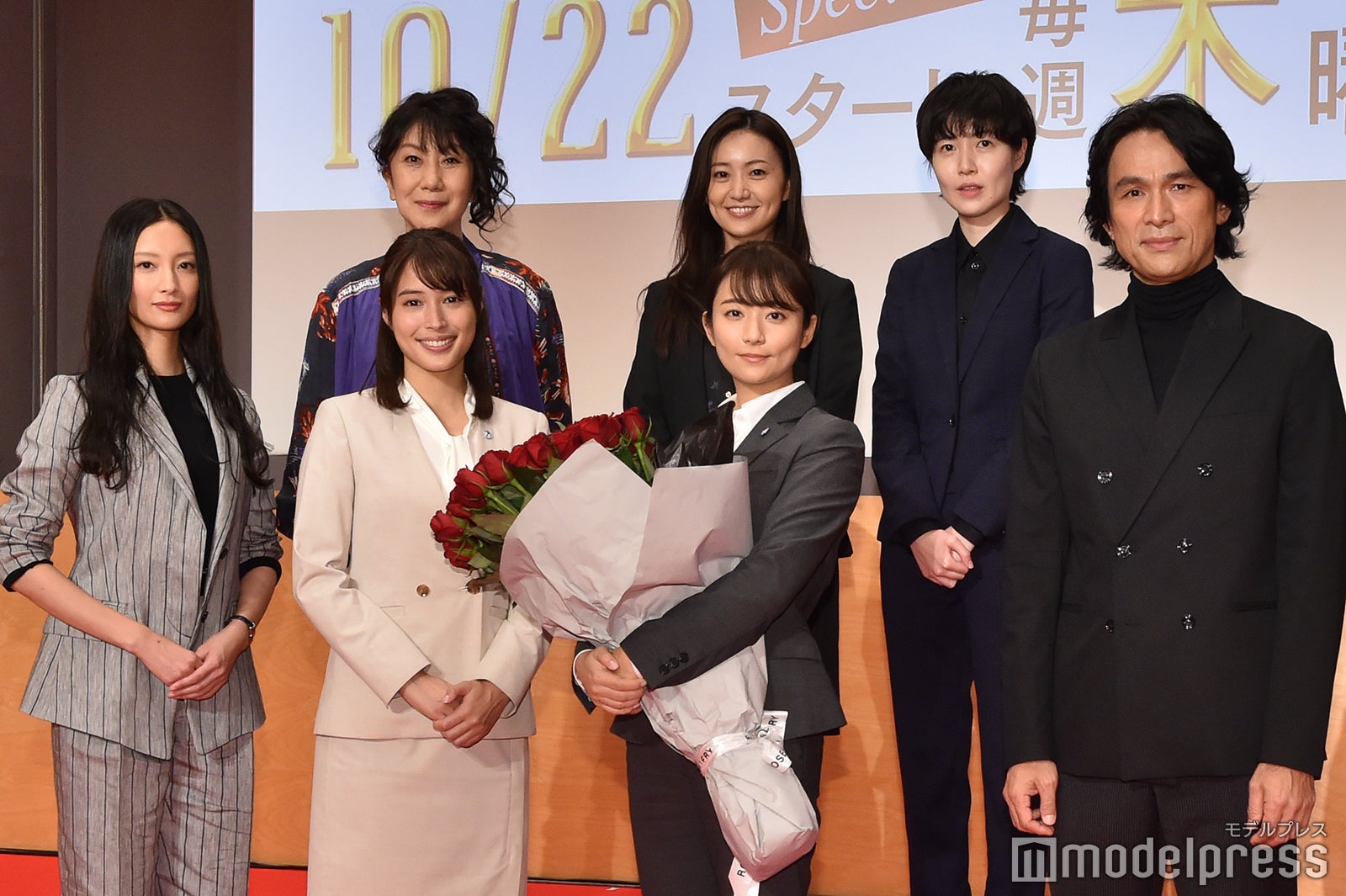 （左から時計回りに）菜々緒、室井滋、大島優子、シム・ウンギョン、江口洋介、木村文乃、広瀬アリス（C）モデルプレス