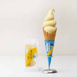 東京ばな奈ソフトクリーム/画像提供:グレープストーン