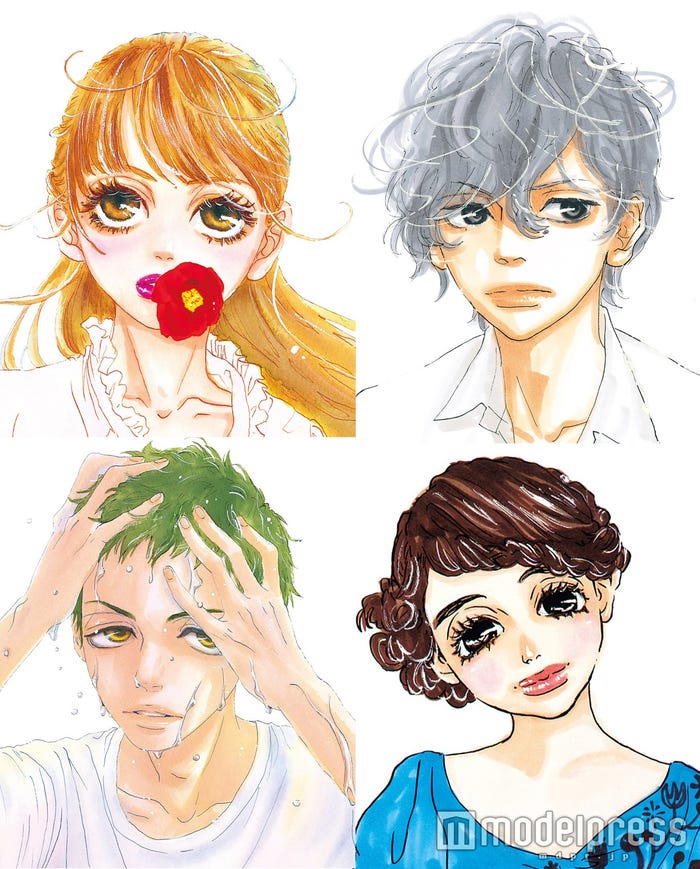 「溺れるナイフ」キャストイラスト(C)ジョージ朝倉/講談社