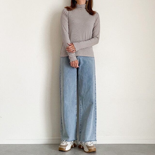 GU　タートルネック　NGコーデ