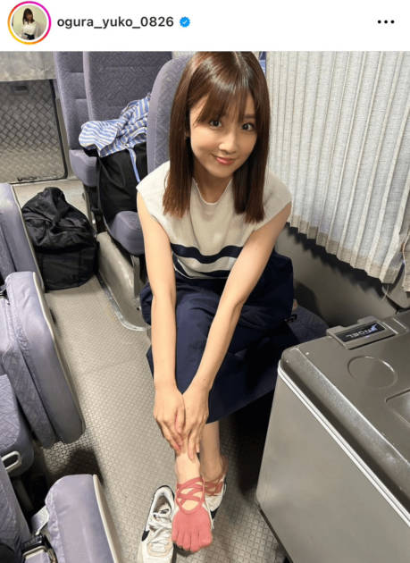 小倉優子、行方不明になった靴下代わりの“トレーニング用ソックス”SHOTを公開「どこに消えてしまうんだろう笑」 - モデルプレス
