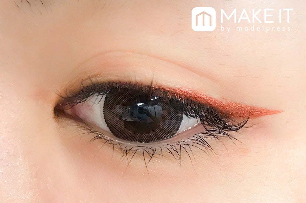 SUQQU／カラー インク リクイド アイライナー／104 オータムオレンジ 使用 (C)メイクイット