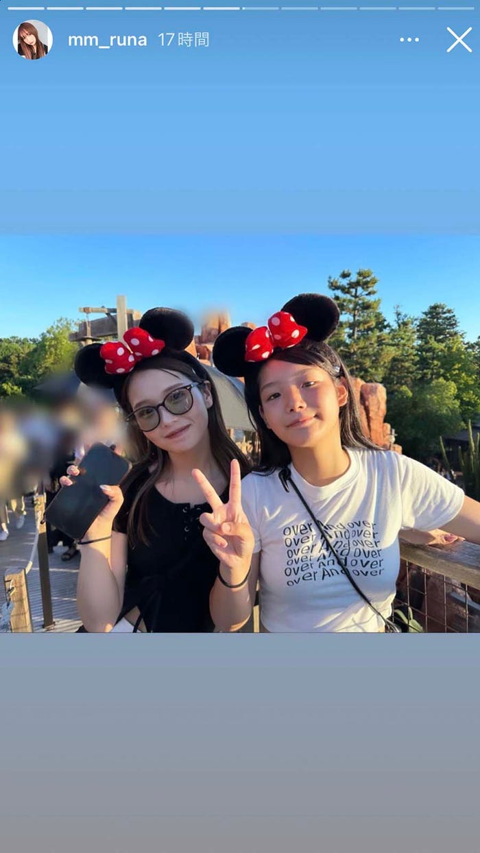 森元流那(るな)Instagramストーリーズより