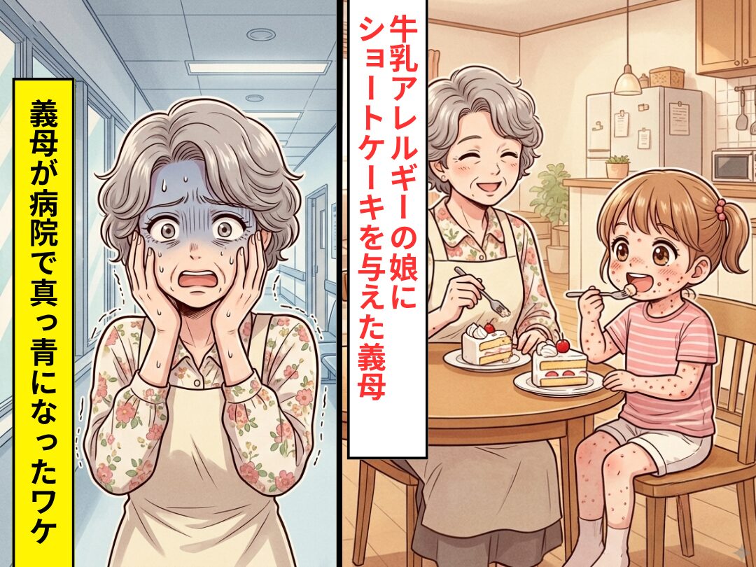 重度の牛乳アレルギーの娘に…”ショートケーキ”を与える義母！？搬送後⇒義母が病院で真っ青になったワケ