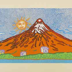 七色の富士 生命は限りもなく、宇宙に燃え上って行く時/画像提供:フォーエバー現代美術館 祇園・京都