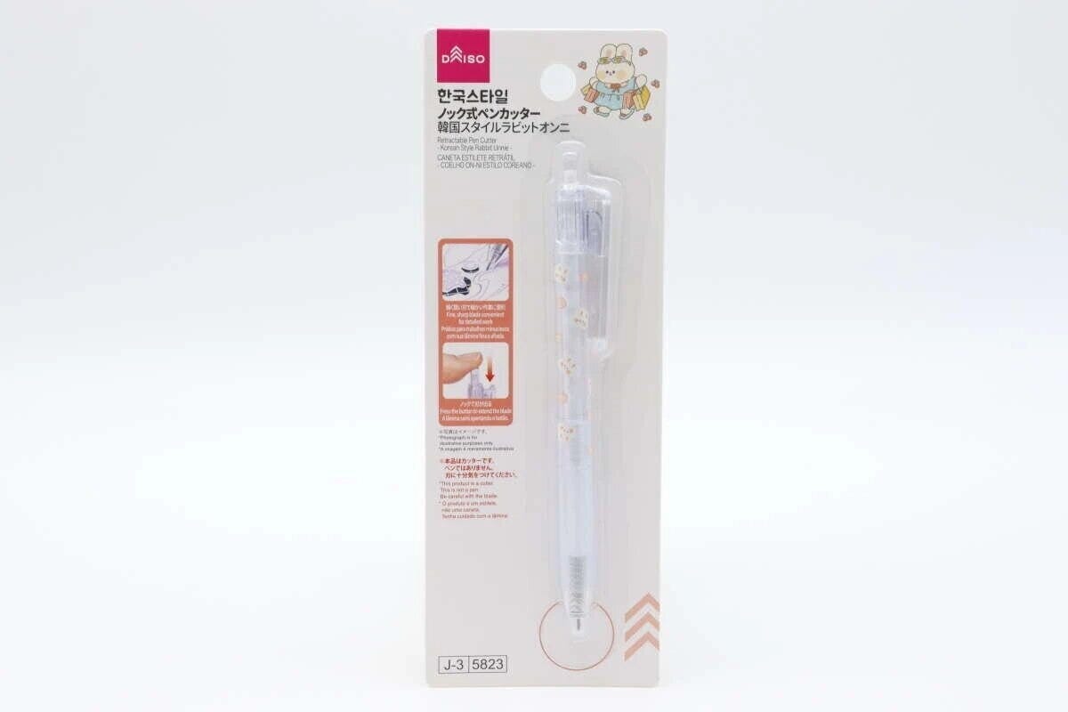 ダイソー　ペンカッター　ノック
