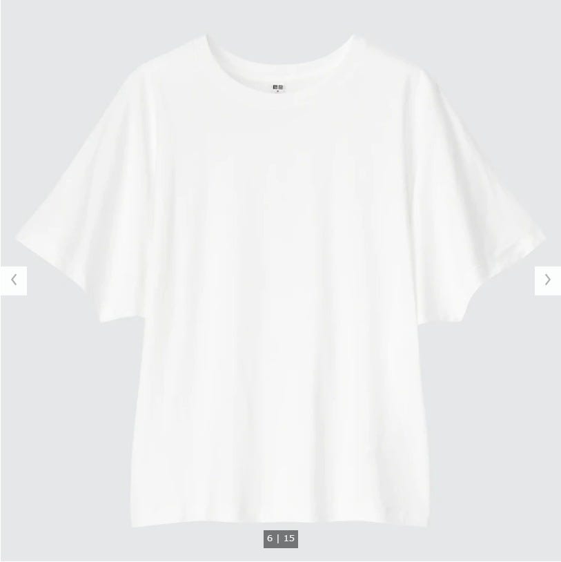 ユニクロ　uniqlo　レディース　アイテム　おすすめ　オススメ　トレンド　人気　コスパ　使える　おしゃれ　お洒落　オシャレ　2022　夏　トップス　即戦力　すぐ使える　人気　Tシャツ　ドルマンT　白　ホワイト　白トップス　白Tシャツ　ドルマンスリーブ