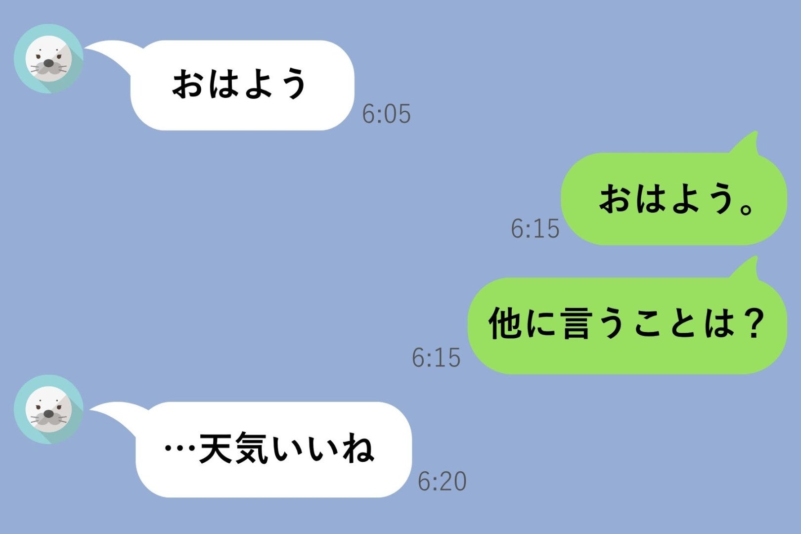 朝、彼からの一通目は『おはよう』のひとことだけ。謝罪を待ち続けた私の長い5往復