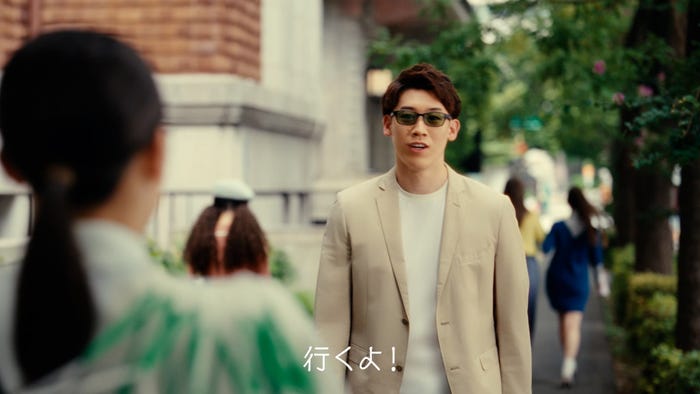 石川祐希選手/新CM「Zoff meets 石川兄妹」篇(提供写真)