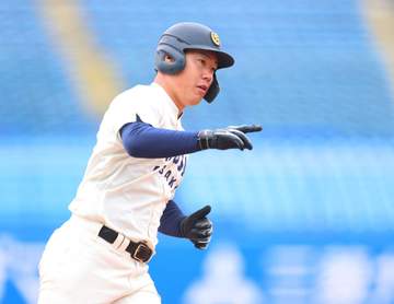今秋ドラフト候補、大商大・春山 大会1号 明治神宮大会のリベンジ弾「運命ですね」