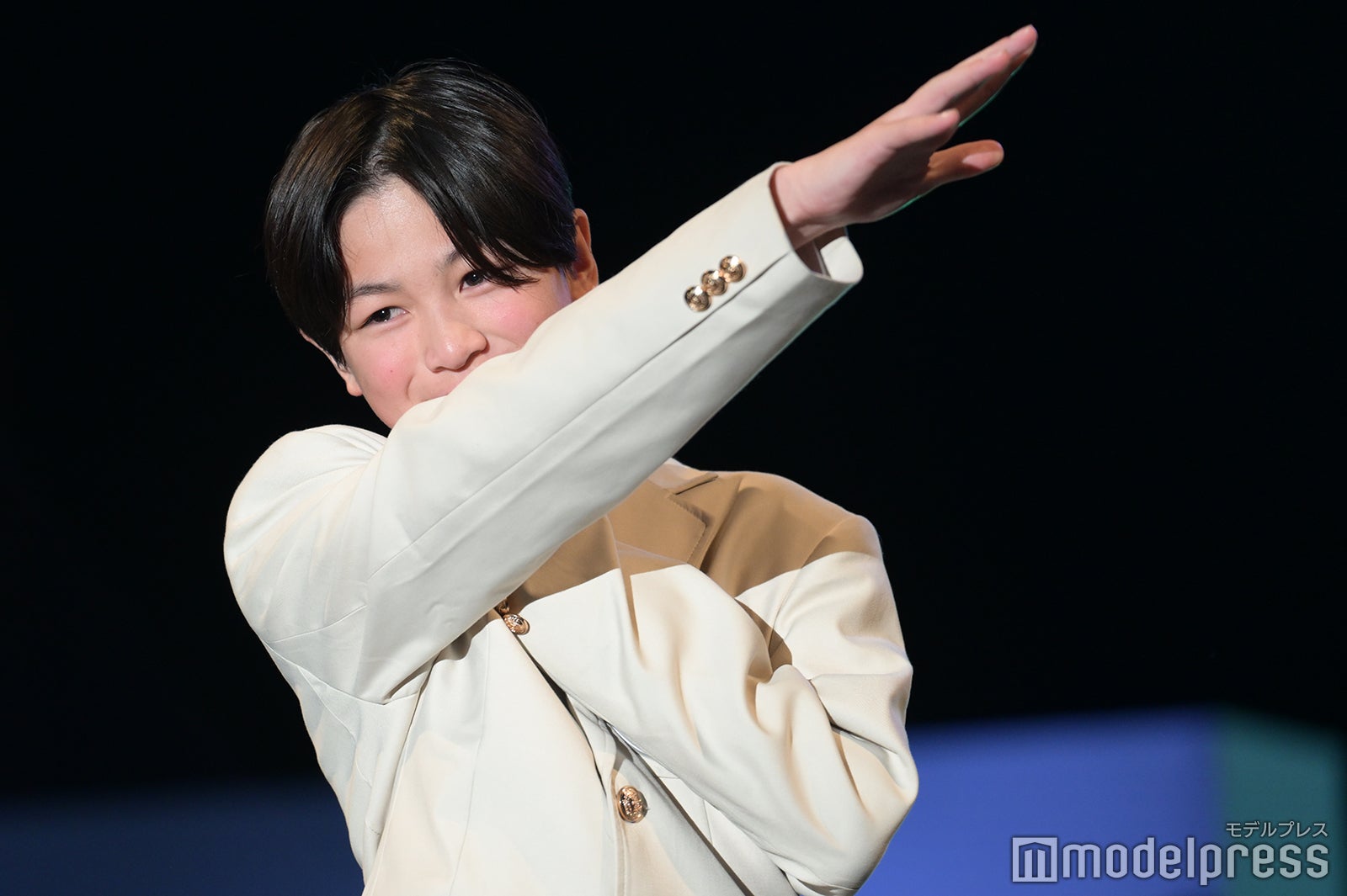 舩越千彰くん「男子中学生ミスターコン2023」ファイナル審査の様子（C）モデルプレス