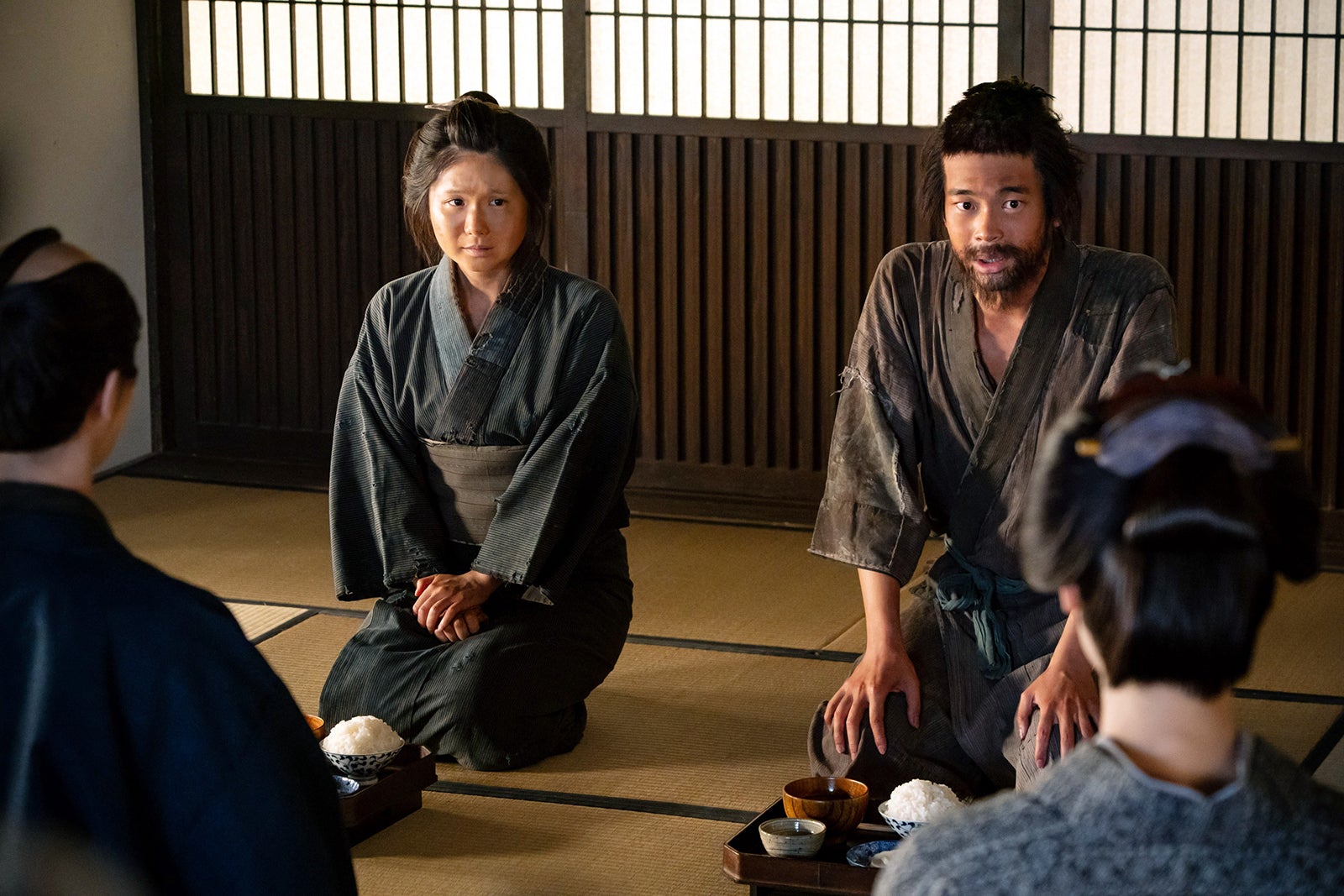 小野花梨、井之脇海「べらぼう～蔦重栄華乃夢噺～」第28話（C）NHK