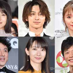 2020年夏ドラマで主演を務める（左上から時計回りに）浜辺美波、横浜流星、松岡茉優、田中圭、波瑠、ムロツヨシ （C）モデルプレス