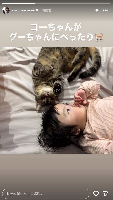 川崎希Instagramストーリーズより