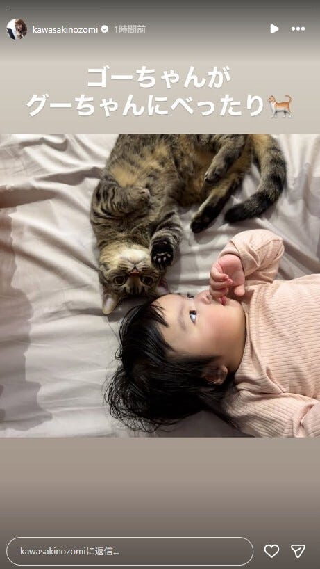 川崎希Instagramストーリーズより