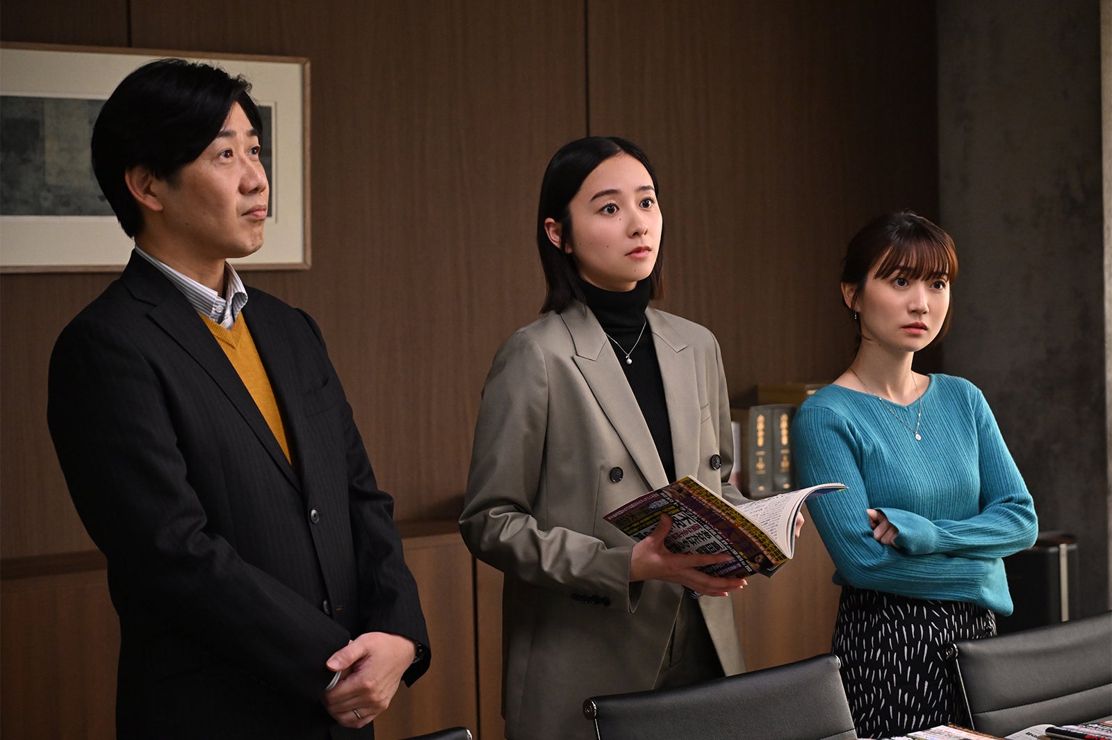 林泰文、堀田真由、大島優子「アンチヒーロー」第6話より（C）TBS