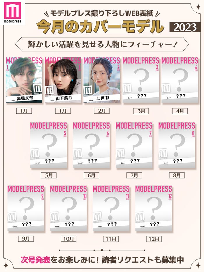2023年モデルプレス「今月のカバーモデル」