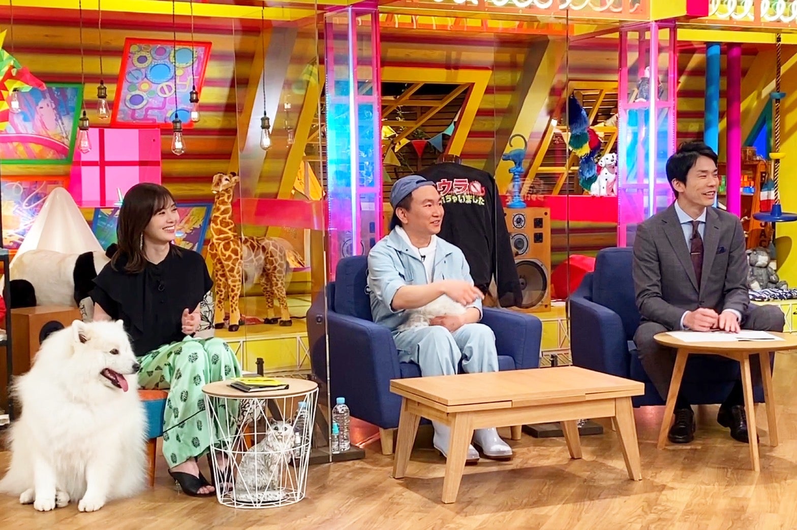 白石麻衣、かまいたち（C）テレビ朝日