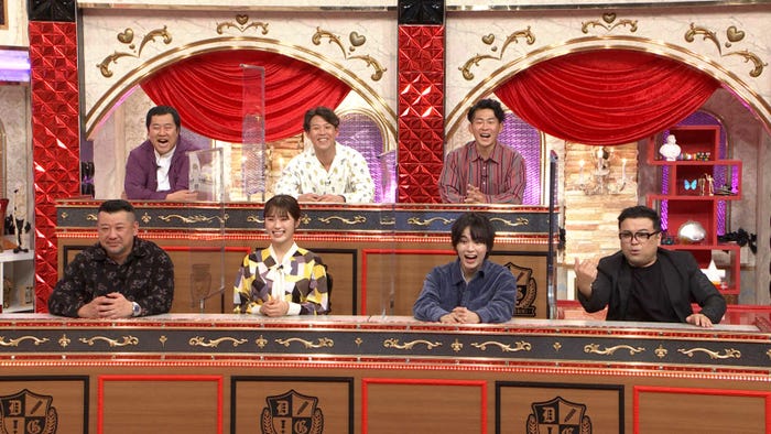 (前列左から)ケンドーコバヤシ、渋谷凪咲、大西流星、久保田かずのぶ(後列左から)とにかく明るい安村、おたけ、太田博久(C)テレビ朝日