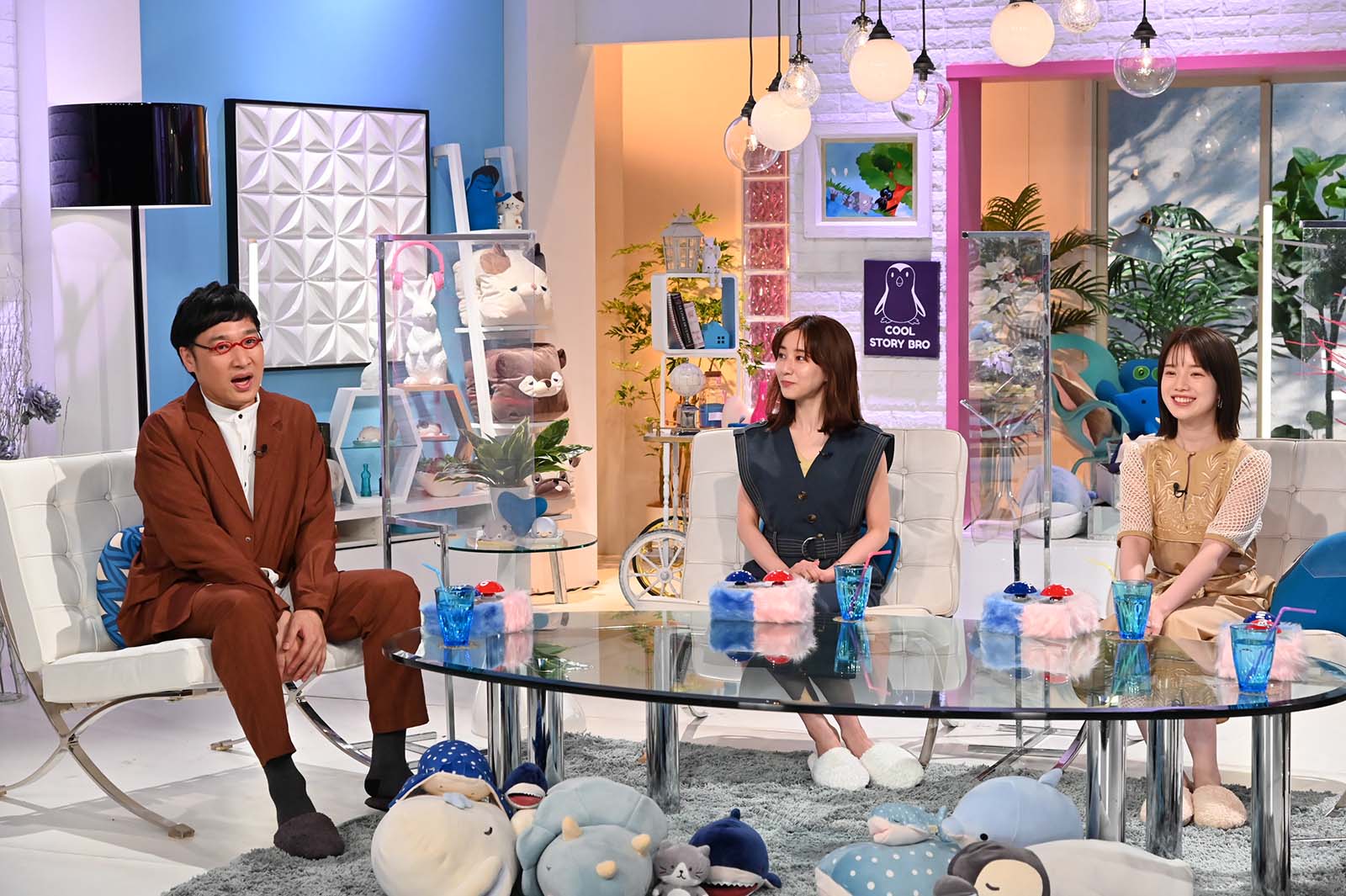 山里亮太、田中みな実、弘中綾香（C）テレビ朝日