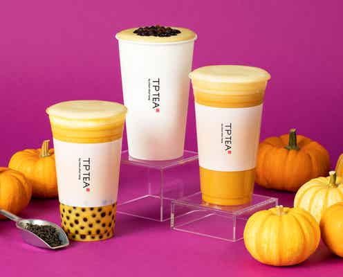 TP TEA「タピオカパンプキンラテ」芳醇ミルクティーにかぼちゃフォームをトッピング