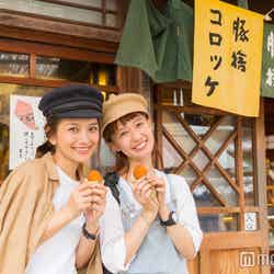 おかげ横丁/「豚捨(ぶたすて)」のコロッケは食べ歩きにちょうど良いサイズ