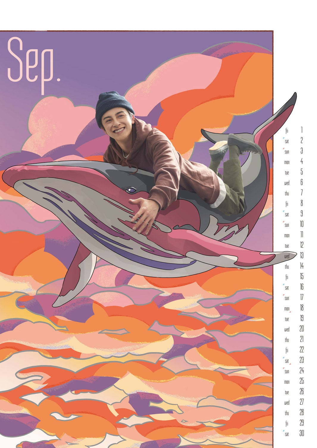 「Taisuke Niihara 2023.4-2024.3 calendar」（画像提供：アミューズ）