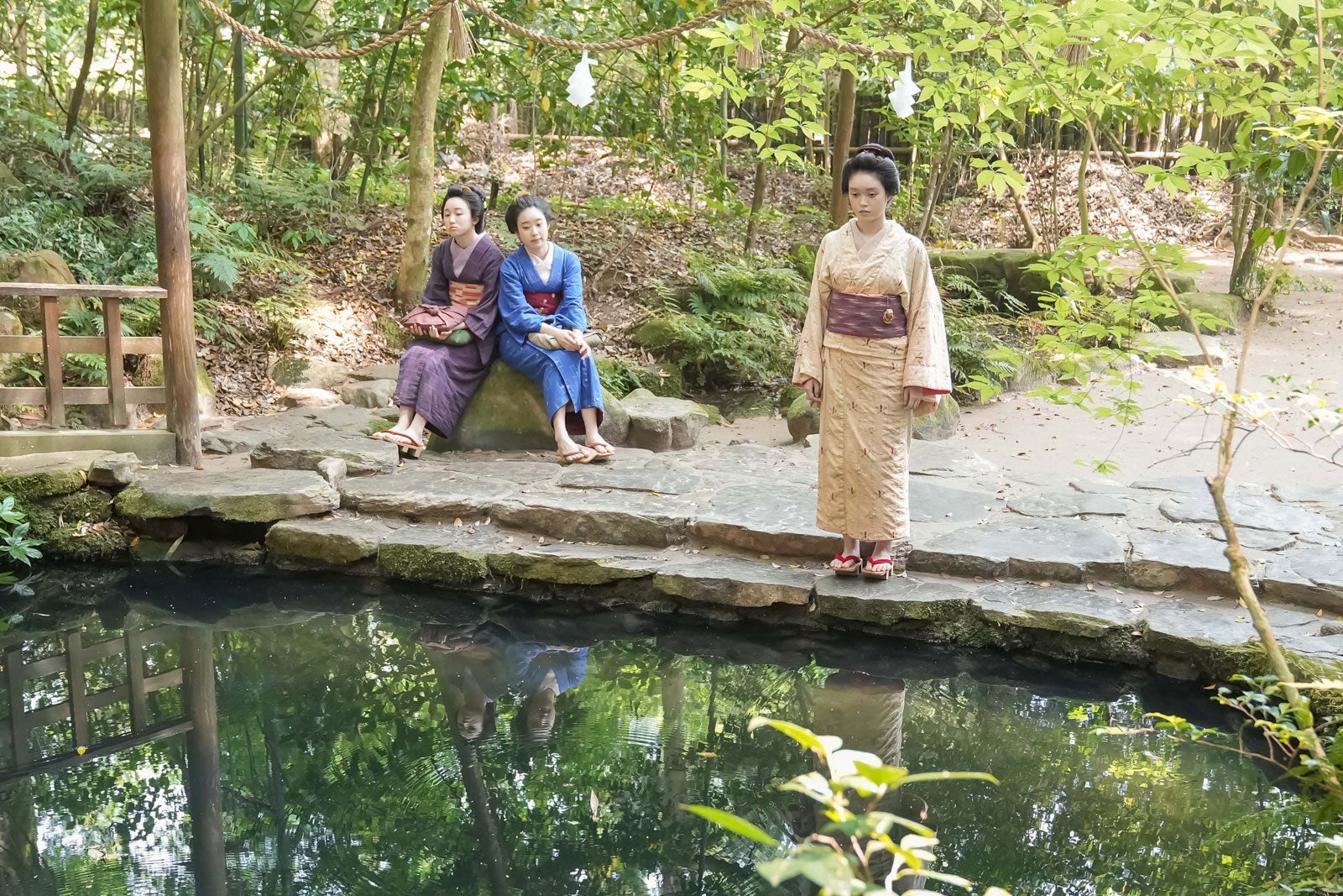 安達木乃、倉沢杏菜、高石あかり「ばけばけ」第6話（C）NHK