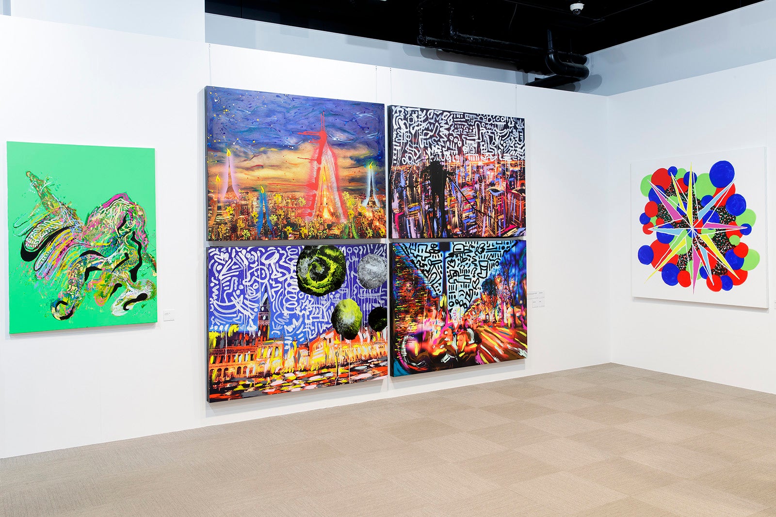 「WHO AM I - SHINGO KATORI ART JAPAN TOUR-」展示風景（提供写真）