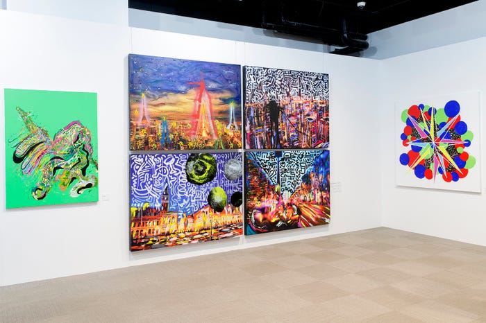 「WHO AM I - SHINGO KATORI ART JAPAN TOUR-」展示風景(提供写真)