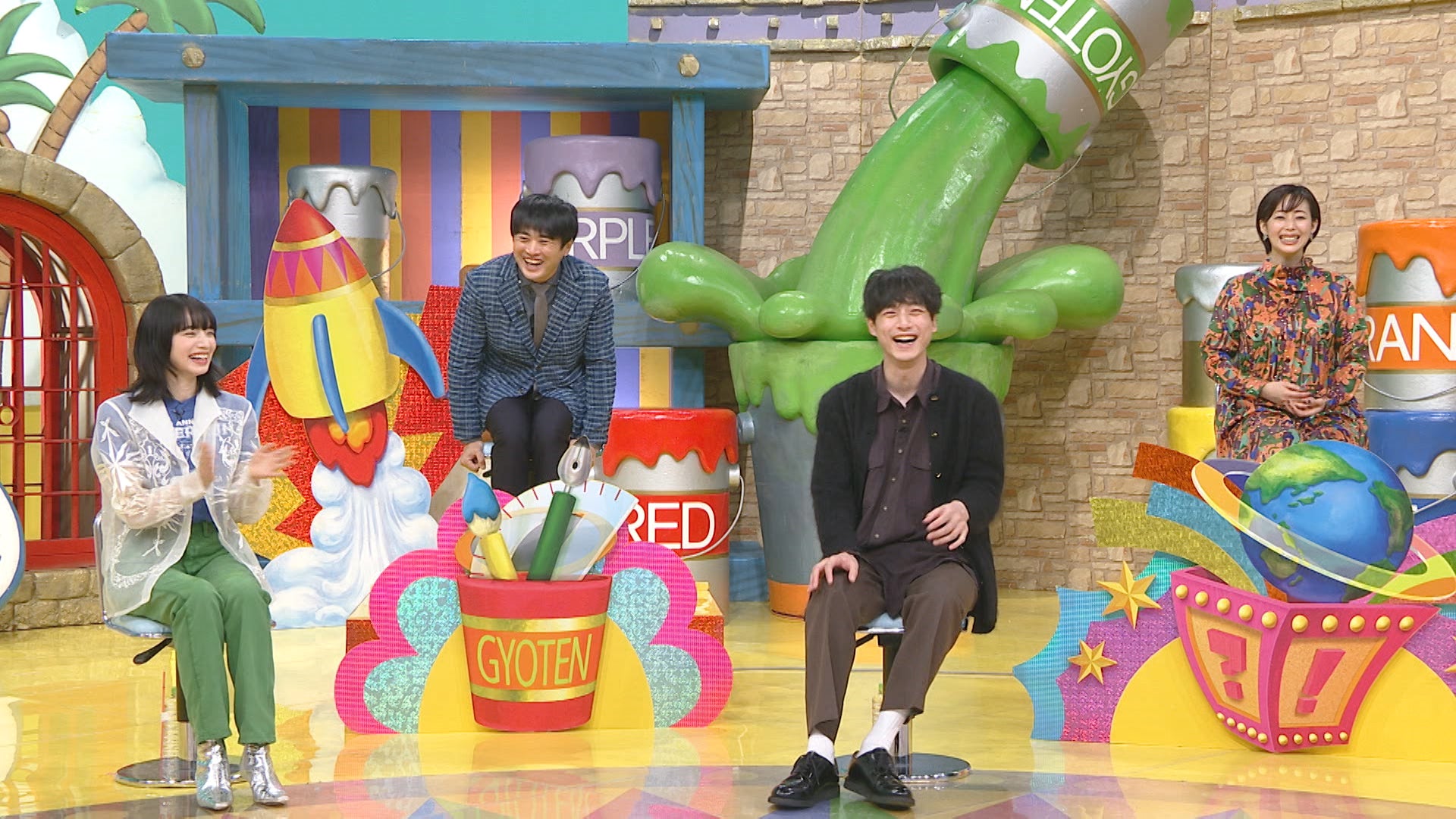 小松菜奈、劇団ひとり、坂口健太郎、井上和香 （C）日本テレビ