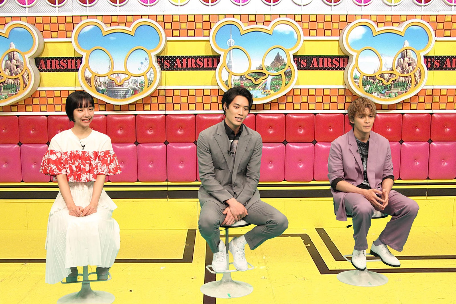 （左から）山之内すず、鈴木伸之、眞栄田郷敦（C）フジテレビ