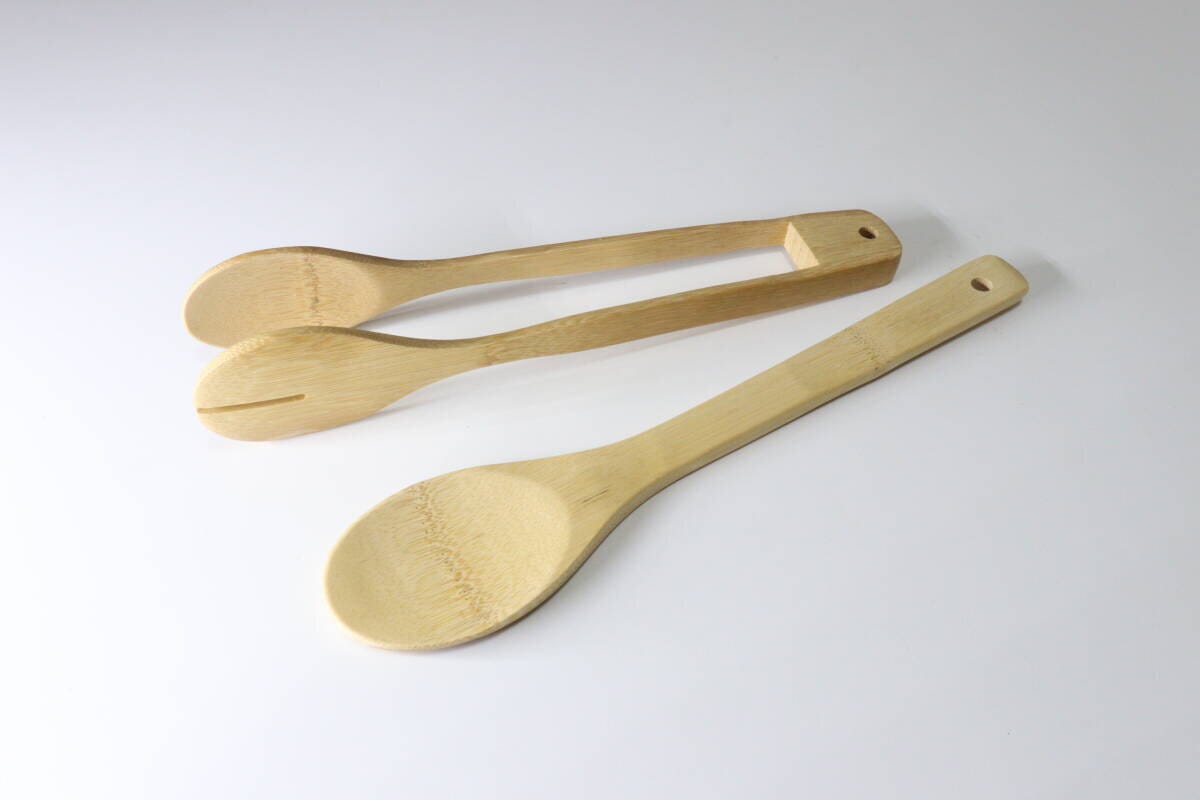 竹製トング 調理スプーン 竹製トング 調理スプーン