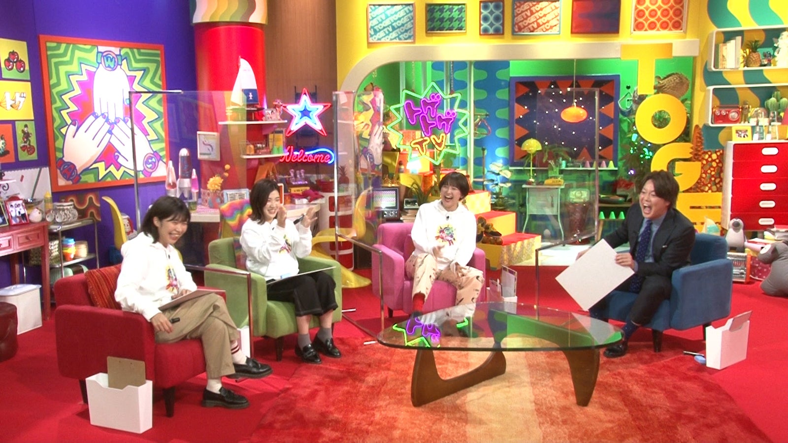 加納、福田麻貴、サーヤ、シュウペイ（C）テレビ朝日