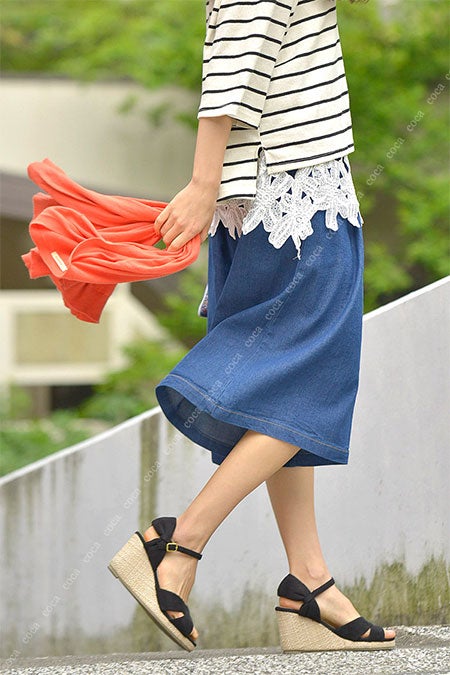 こなれた感デニム風ガウチョパンツ「coca」3,990円（税込）