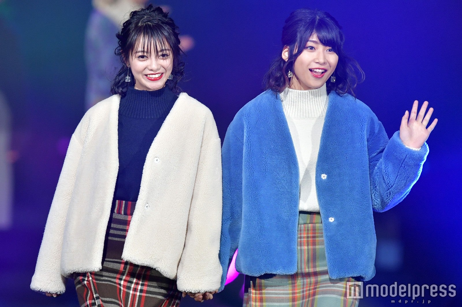 STU48田中皓子＆藤原あずさ、グループから唯一の抜擢 双子コーデでランウェイ＜TGC広島2017＞