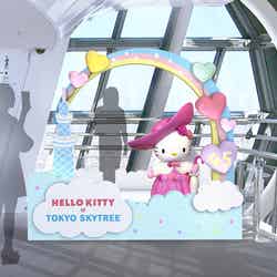 ハローキティと一緒に大空さんぽ※イメージ(C)’76,’79,’82,’85,’88,’89,’90,’93,’96,’01,’19 SANRIO CO.,LTD.(C)TOKYO-SKYTREE