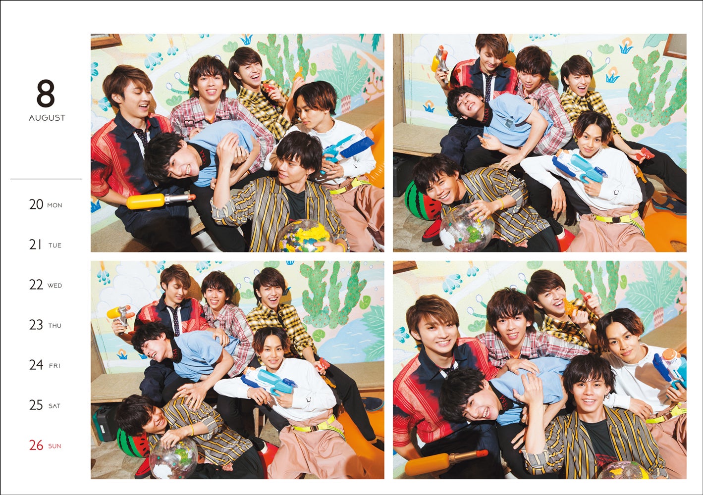 「超特急 オフィシャルカレンダー 2018.4→2019.3」より（提供画像）