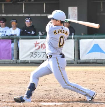 阪神・木浪 満塁男健在！フルスイング2点二塁打 開幕1軍に向け「やれることをしっかりやる」