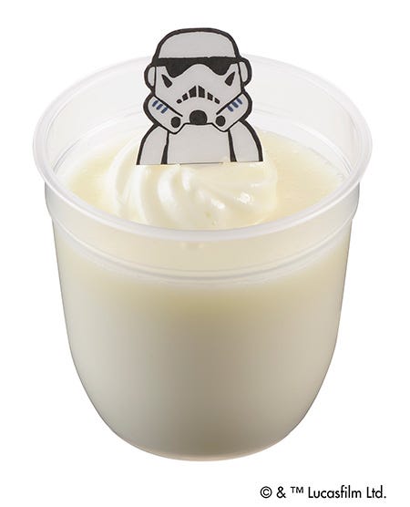 ホワイトプリン(ストーム・トルーパー)¥291/(C)&TM Lucasfilm Ltd.