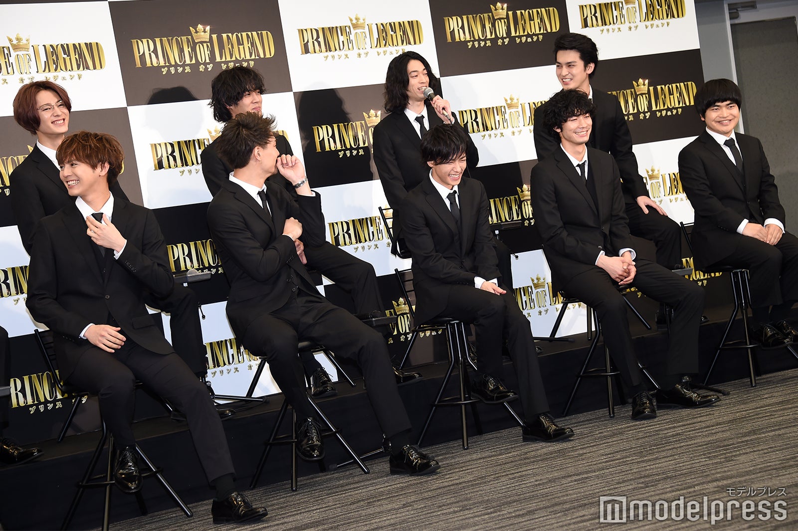 （前列左から）片寄涼太、鈴木伸之、川村壱馬、清原翔、加藤諒（後列左から）塩野瑛久、遠藤史也、こだまたいち、大和孔太 （C）モデルプレス