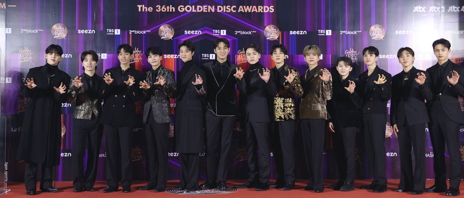 SEVENTEEN、5ヶ月ぶり13人完全体「待っていてくれてありがとう」＜第36回ゴールデンディスクアワード＞