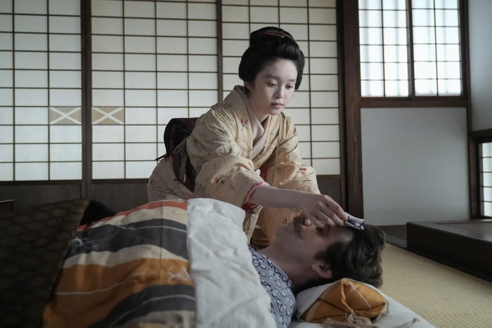 高石あかり、トミー・バストウ、「ばけばけ」第48話(C)NHK