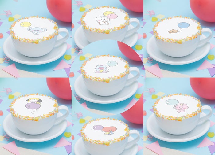 FESTA☆カフェラテ/ミルクティー(HOT)税込880円(C)BT21